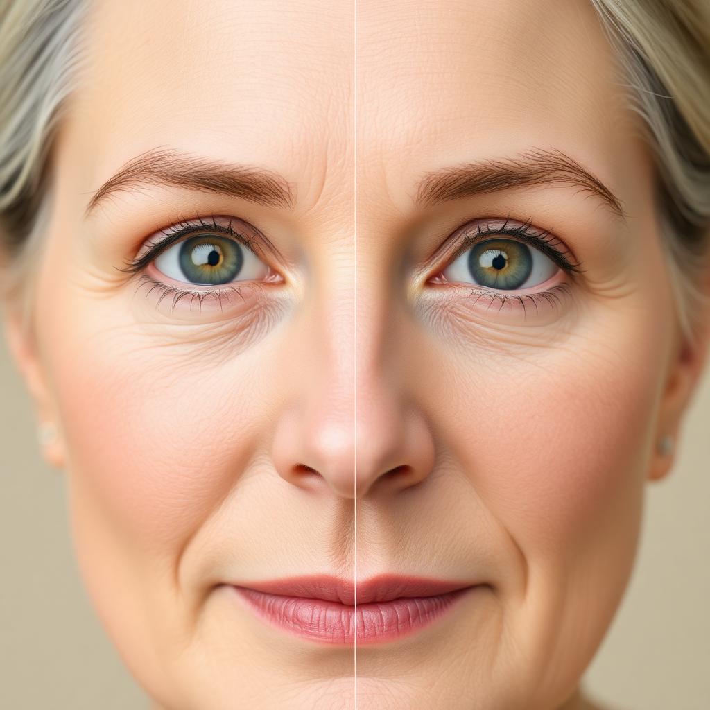 Antes e depois de blefaroplastia - Caso 02